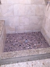 Shower Drain with Custom Granite Flooring NJ
