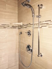 Shower with Custom Tile Work in NJ