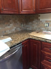 Cherry Kitchen, Granite tops and tile, Budd Lake, NJ