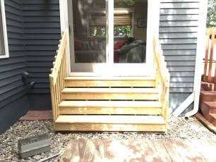 Wood Staircase in Flanders, NJ