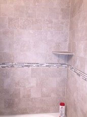 Tiled Shower with Shelf NJ