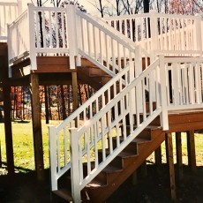 Painted Railing & Deck
